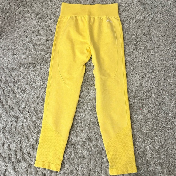 Womens M ABYL Motion Seamless Leggings - Yellow - Picture 2 of 6